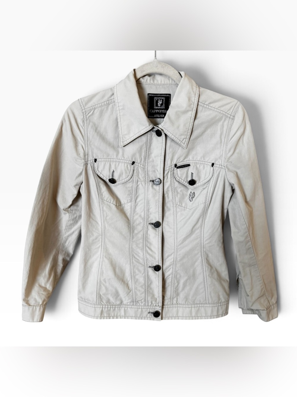 Vintage Women's Cappopera Cream Button-Front Jacket